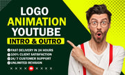 I will do logo animation video youtube intro or outro within 24hrs